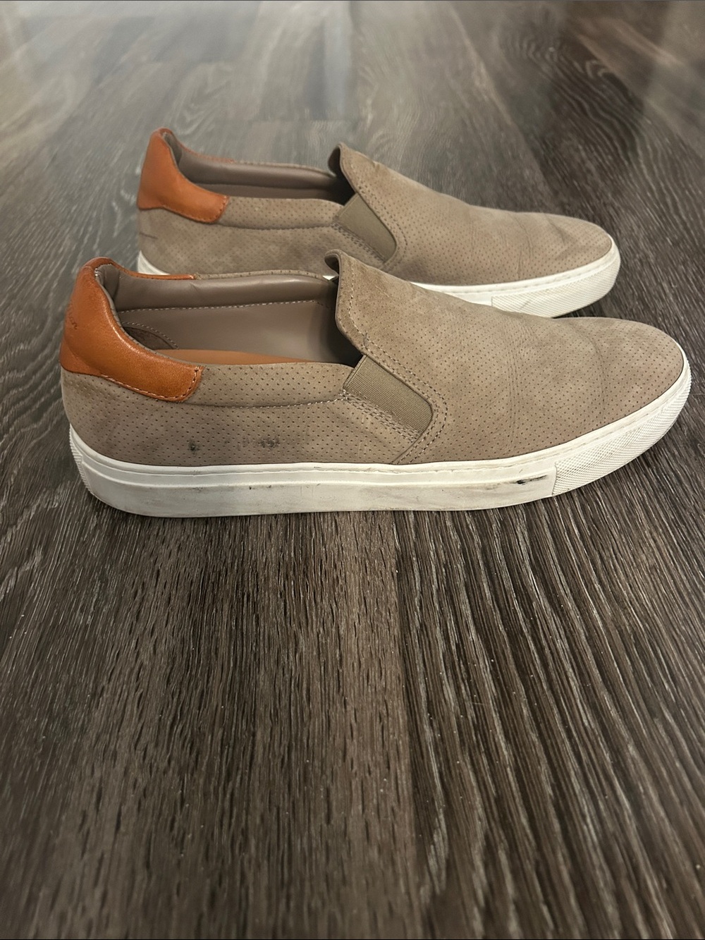 Good Man Brand Men’s Perforated Suede Slip-on Sneakers - Picture 5 of 8
